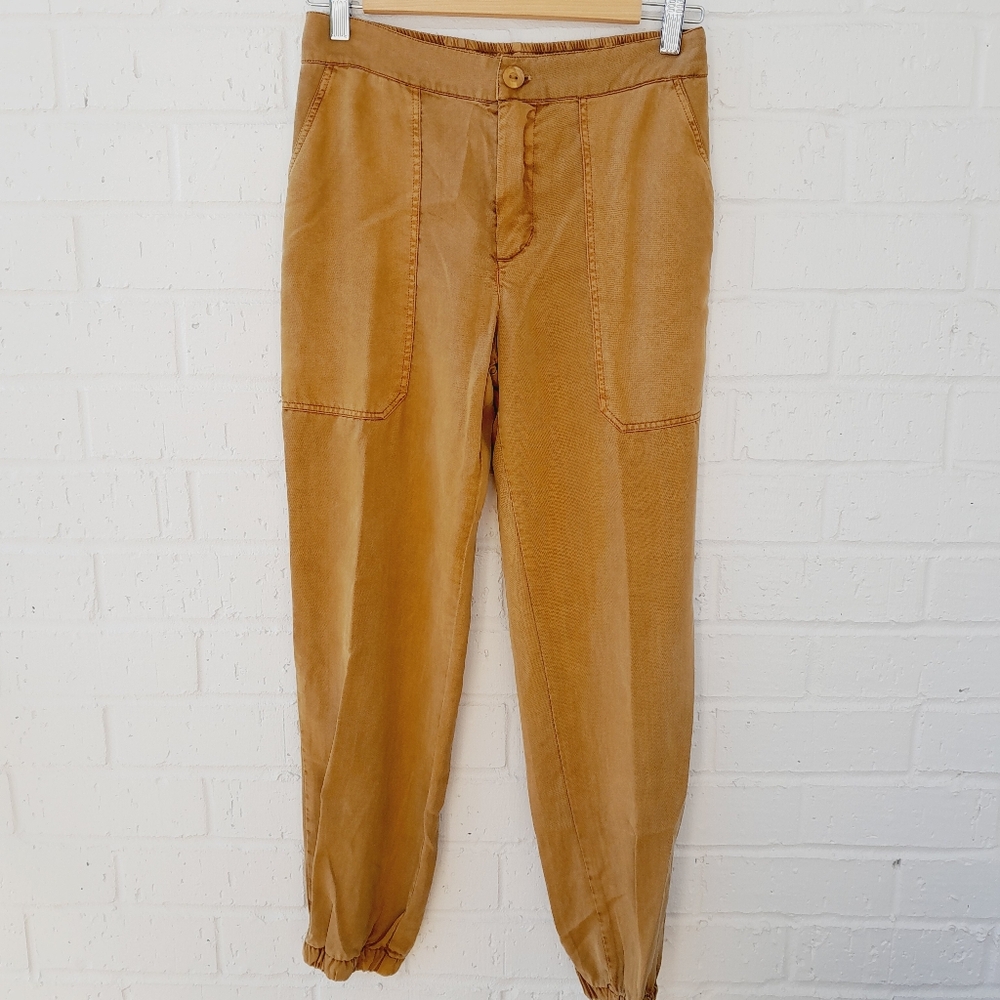 YFB Young Fabulous Broke Gold Joggers Soft Tencel Relaxed Sz: S